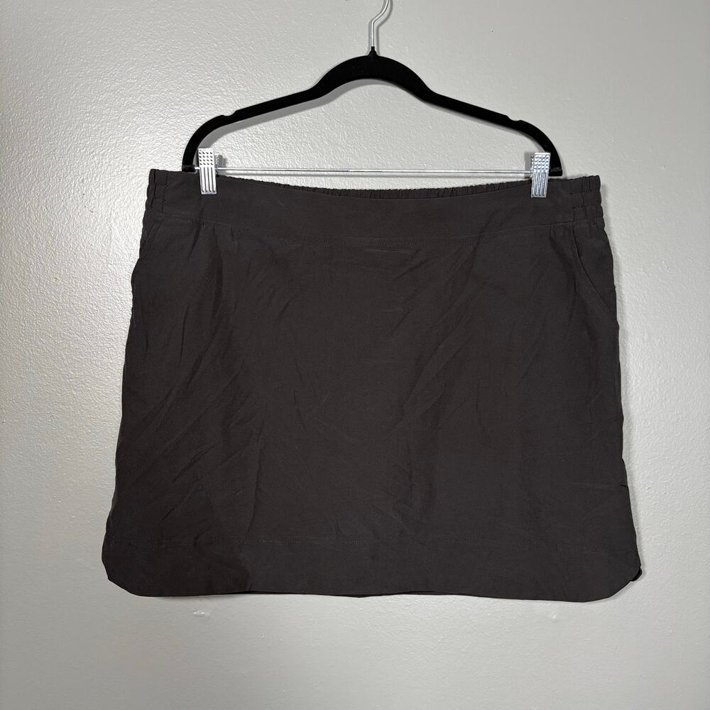 Zeroxposur Black 50+ UPF Protection Outdoor Mini Skort - XXL - Women's Plus Size